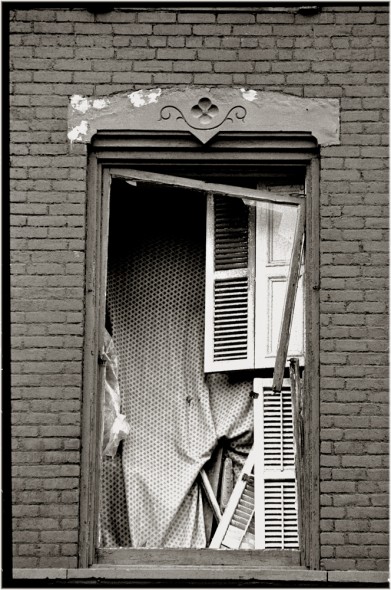 Harlem Window in Shambles
