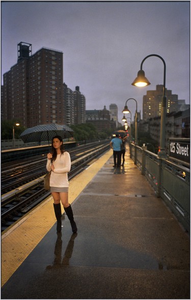 subway rain babe 125th street