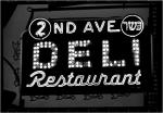 2d Ave. Deli Neon Sign 1987