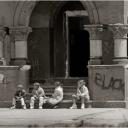 Kids on Stoop - Harlem 1988