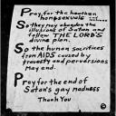 Harlem Pray for Homos 1989