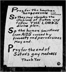 Harlem Pray for Homos 1989