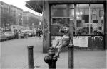 Kid Waving from Hydrant Harlem